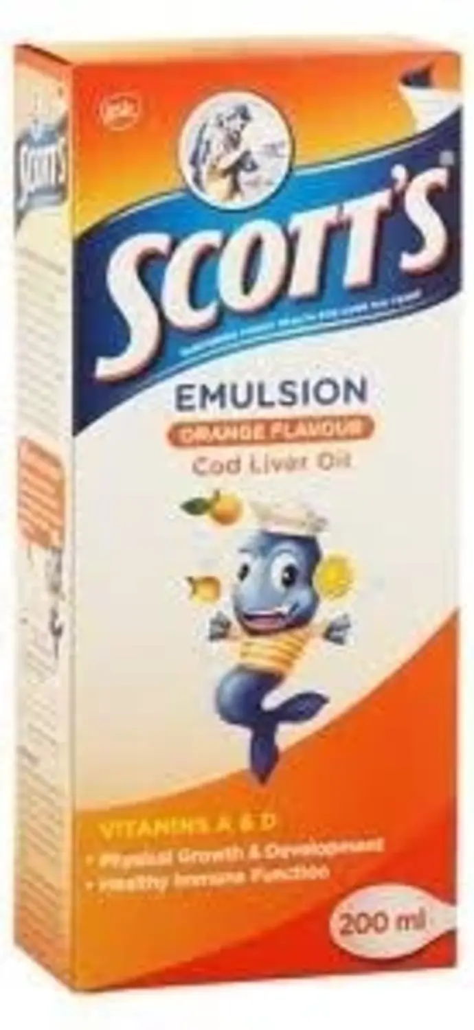 Scott'S Emulsion Food Cod Liver Oil Orange 200ml